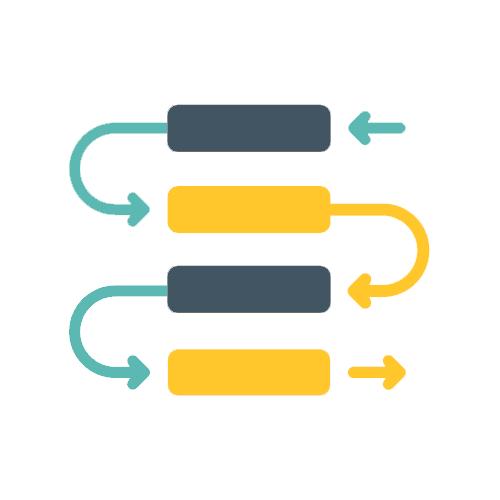 icon of steps in a procedure